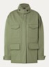 Sahara trenchcoat met opstaande kraag en klepzakken - Legergroen