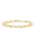 Chunky Coffee Bean schakelarmband  - Goud