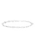 Fine Coffee Bean armband verguld - Zilver
