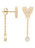Single Dolce Chain enkele oorsteker - Goud