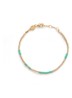 Asym armband verguld  - Turquoise