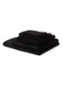 London badlaken - 600 gr/m2 - 100 x 150 cm - Zwart