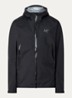 Beta Gore-Tex windjack met logoborduring en ritszakken - Zwart