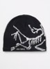 Bird Head muts in wolblend met logo - Antraciet