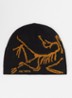 Bird Head muts in wolblend met logo - Bruin