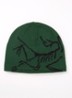 Bird Head muts in wolblend met logo - Groen