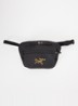 Crossbodytas met logoborduring - Zwart