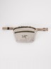 Crossbodytas met logoborduring - Donkerbeige