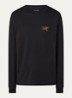 Kragg longsleeve met logo - Zwart