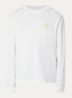 Kragg longsleeve met logo - Gebroken wit