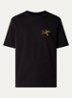 Kragg T-shirt met logo- en backprint - Zwart