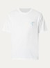 Kragg T-shirt met logo- en backprint - Wit