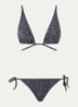 Bikiniset met logoprint - Antraciet