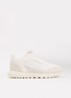 Cordura sneaker met details van suède - Wit