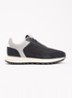 Cordura sneaker met details van suède - Donkerblauw