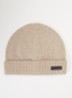 Fijngebreide muts van kasjmier - Beige