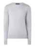 Fijngebreide pullover van wol - Lichtgrijs