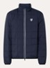 Gewatteerd jack met logo en donsvulling - Donkerblauw