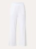 High waist flared fit broek - Wit