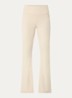 High waist flared fit trainingsbroek - Vanillegeel