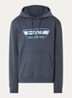 Hoodie met 3D logoprint - Staalblauw