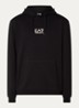 Hoodie met logo- en backprint - Zwart