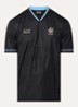 Jersey T-shirt met logo - Zwart