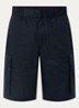 Loose fit korte cargobroek met steekzakken - Donkerblauw