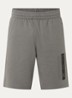 Loose fit korte joggingbroek met logo - Middengrijs