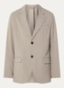 Regular fit colbert met klepzakken - Donkerbeige