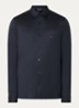 Regular fit overhemd met logo - Donkerblauw