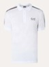 Regular fit polo met logo- en backprint - Wit