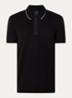 Regular fit polo met logo - Zwart