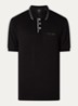 Regular fit polo met logo - Zwart