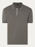 Regular fit polo met logo - Donkergrijs