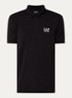 Regular fit polo met logo - Zwart