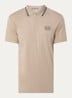 Regular fit polo met logo - Taupe