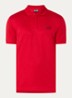 Regular fit polo met logo - Rood
