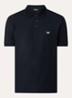 Regular fit polo met logo - Donkerblauw