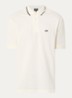 Regular fit polo met logoborduring - Gebroken wit