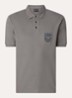 Regular fit polo met logoborduring - Rood
