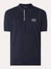 Regular fit polo met logoprint - Zwart