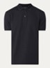 Regular fit polo met logoprint - Donkerblauw