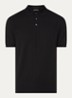 Regular fit polo met logoprint - Zwart