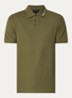 Regular fit polo met stretch - Bronsgroen