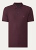Regular fit polo met stretch - Bordeauxrood
