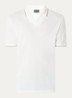 Regular fit polo van piqué katoen met logo - Wit