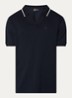 Regular fit polo van piqué katoen met logo - Donkerblauw