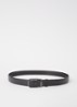 Reversible riem van leer  - Zwart