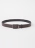 Reversible riem van leer  - Donkerbruin